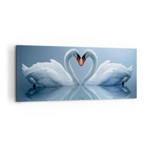 Schilderen op canvas - Tijd voor liefde - 100x40 cm