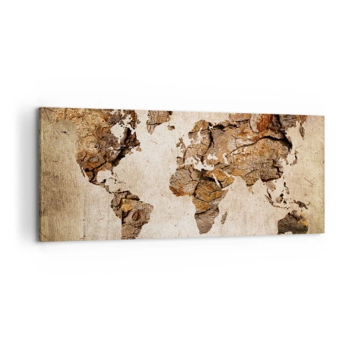 Schilderen op canvas - Ontdekking van de wereld - 100x40 cm