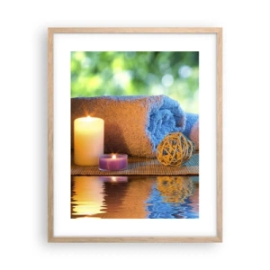 Een poster in een licht eiken lijst - Tijd voor het lichaam - 40x50 cm