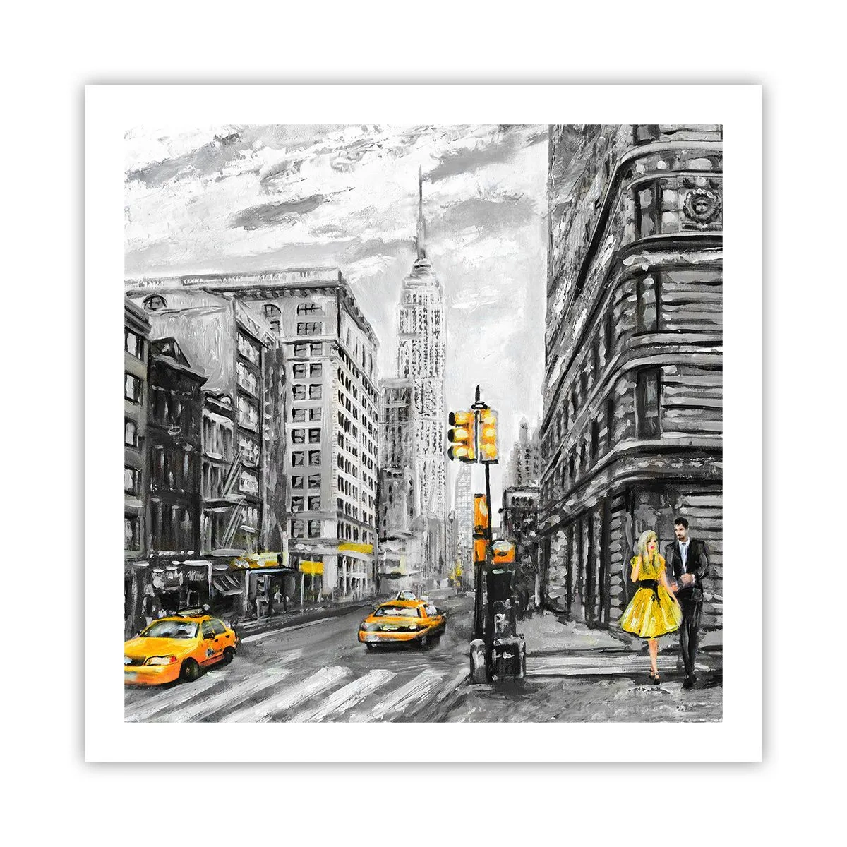 Poster - Een verhaal uit New York - 60x60 cm