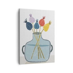 Schilderen op canvas - Alsof hij met maanzaad heeft gezaaid - 50x70 cm