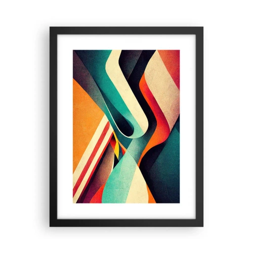 Poster in een zwarte lijst - Intensieve compositie - 30x40 cm