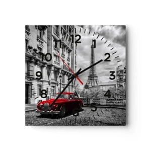 Wandklok - Klok - Roofdier in de stad - 30x30 cm