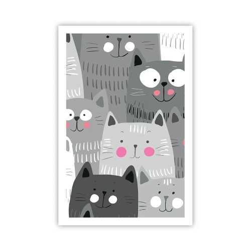 Poster - De wereld van de kat - 61x91 cm