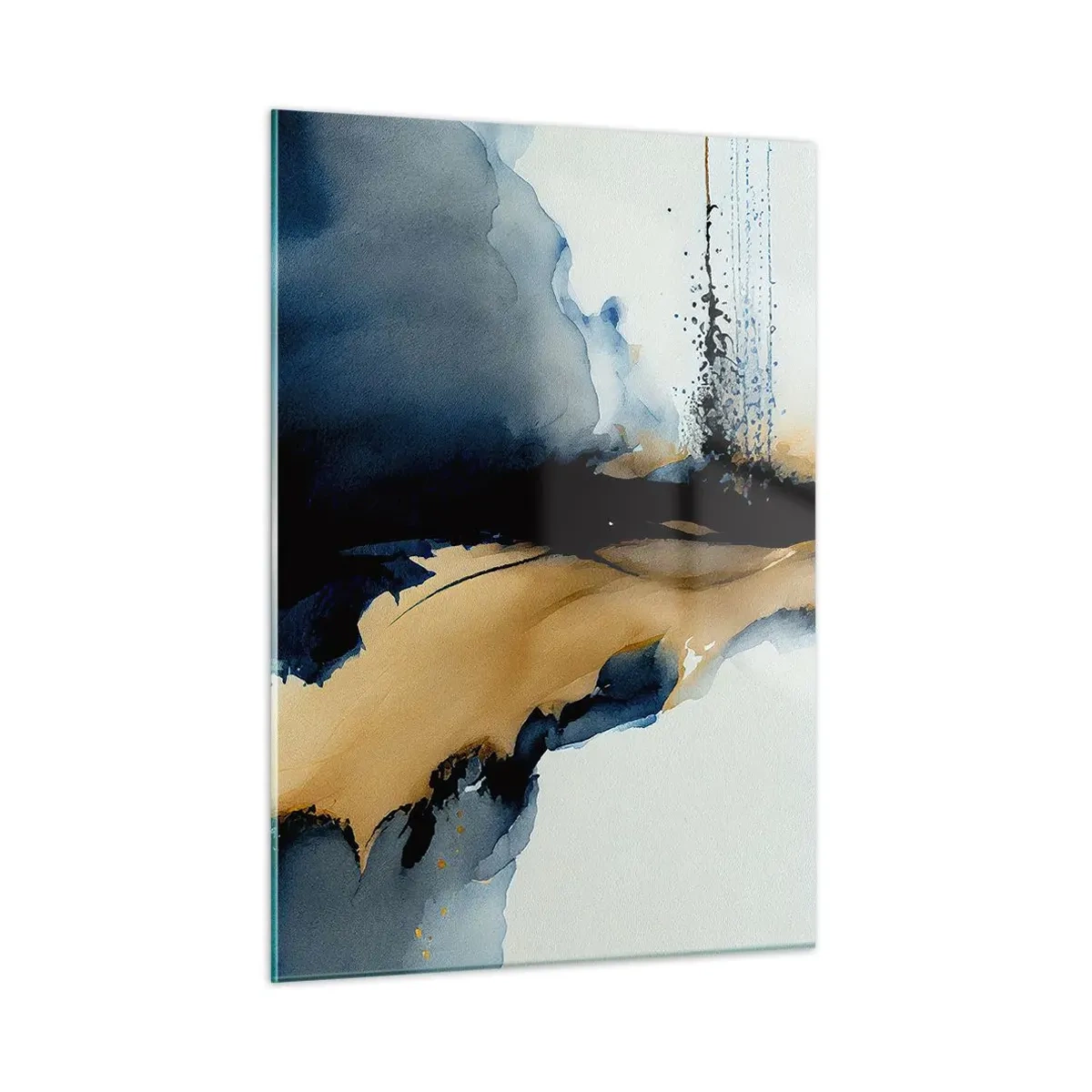 Schilderen op glas - Achter het gordijn - 50x70 cm
