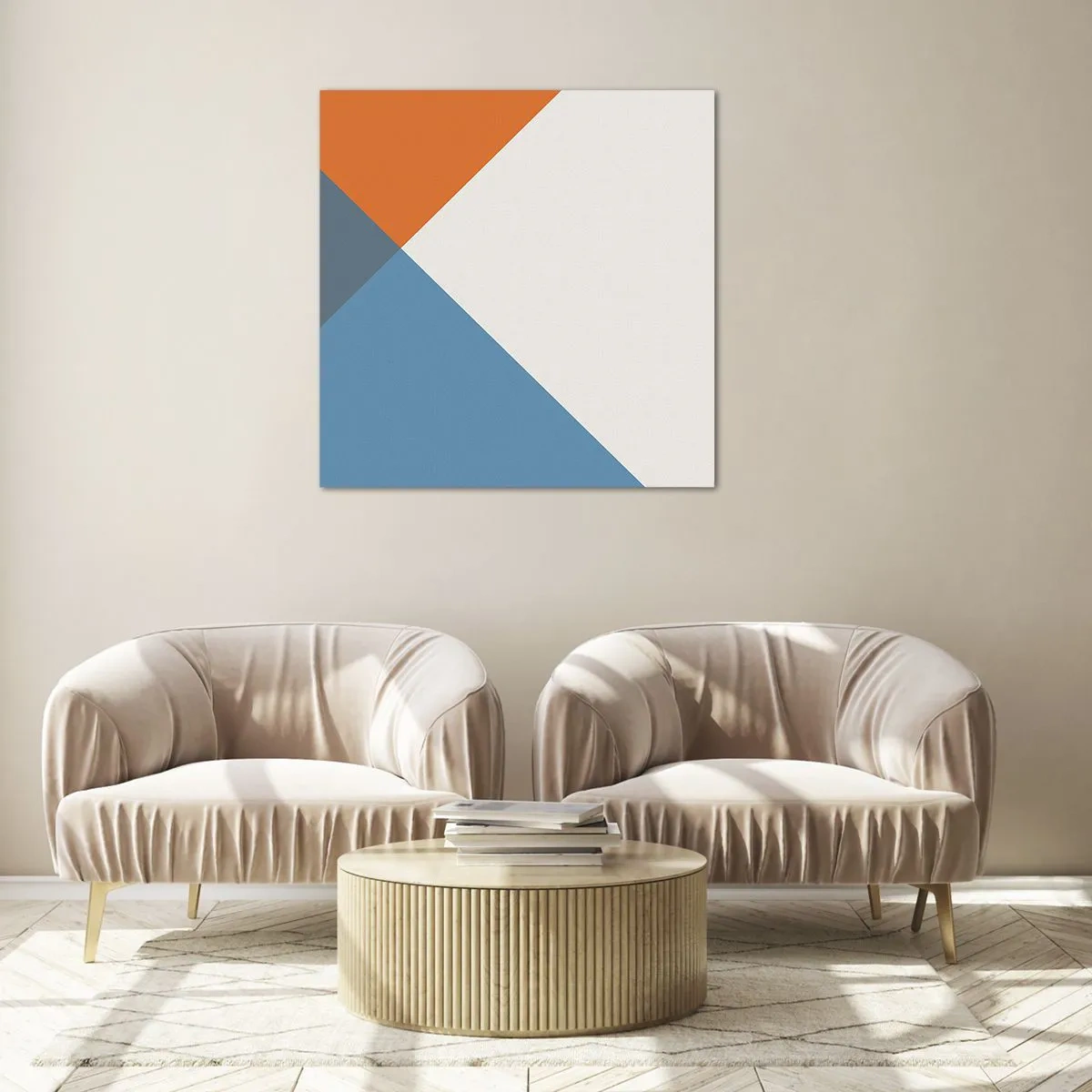 Schilderen op glas - In een hoekje… - 60x60 cm