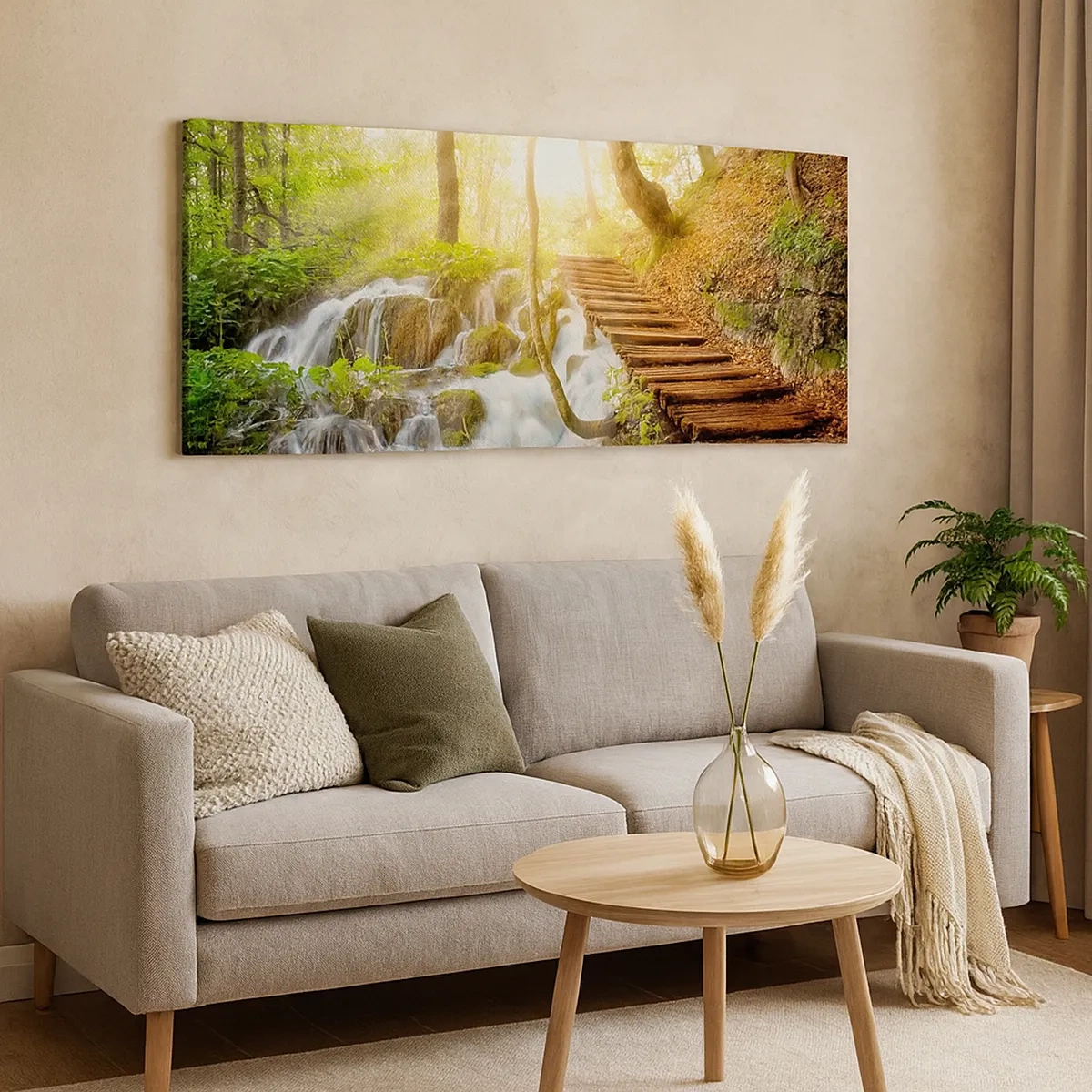 Schilderen op canvas - Een felbegeerde koelte - 30x30 cm