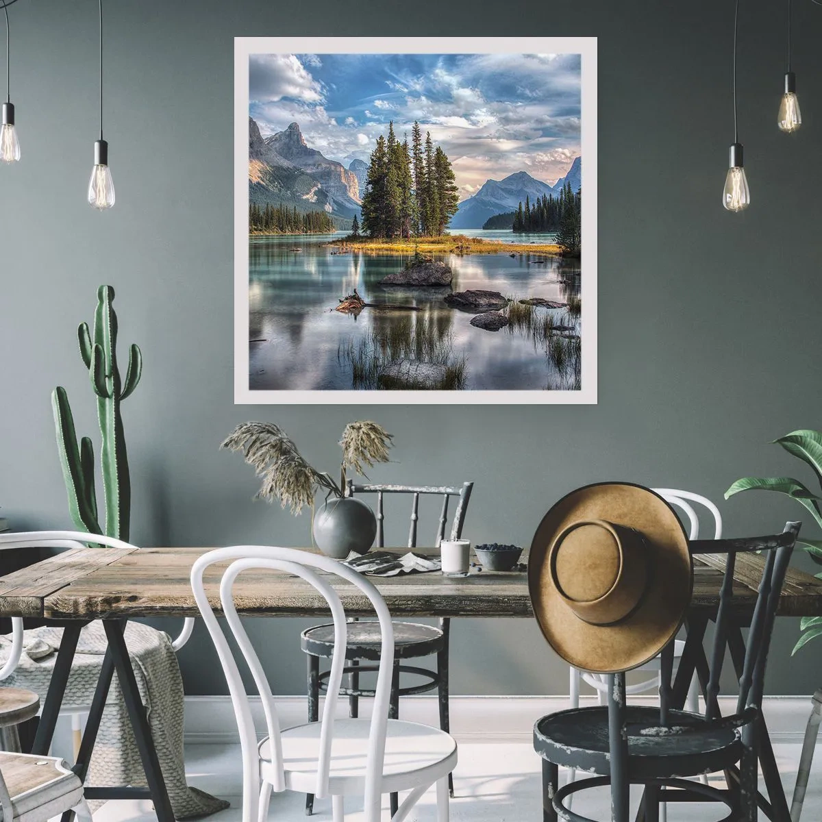 Poster - Aan het grote en schone water ... - 40x40 cm