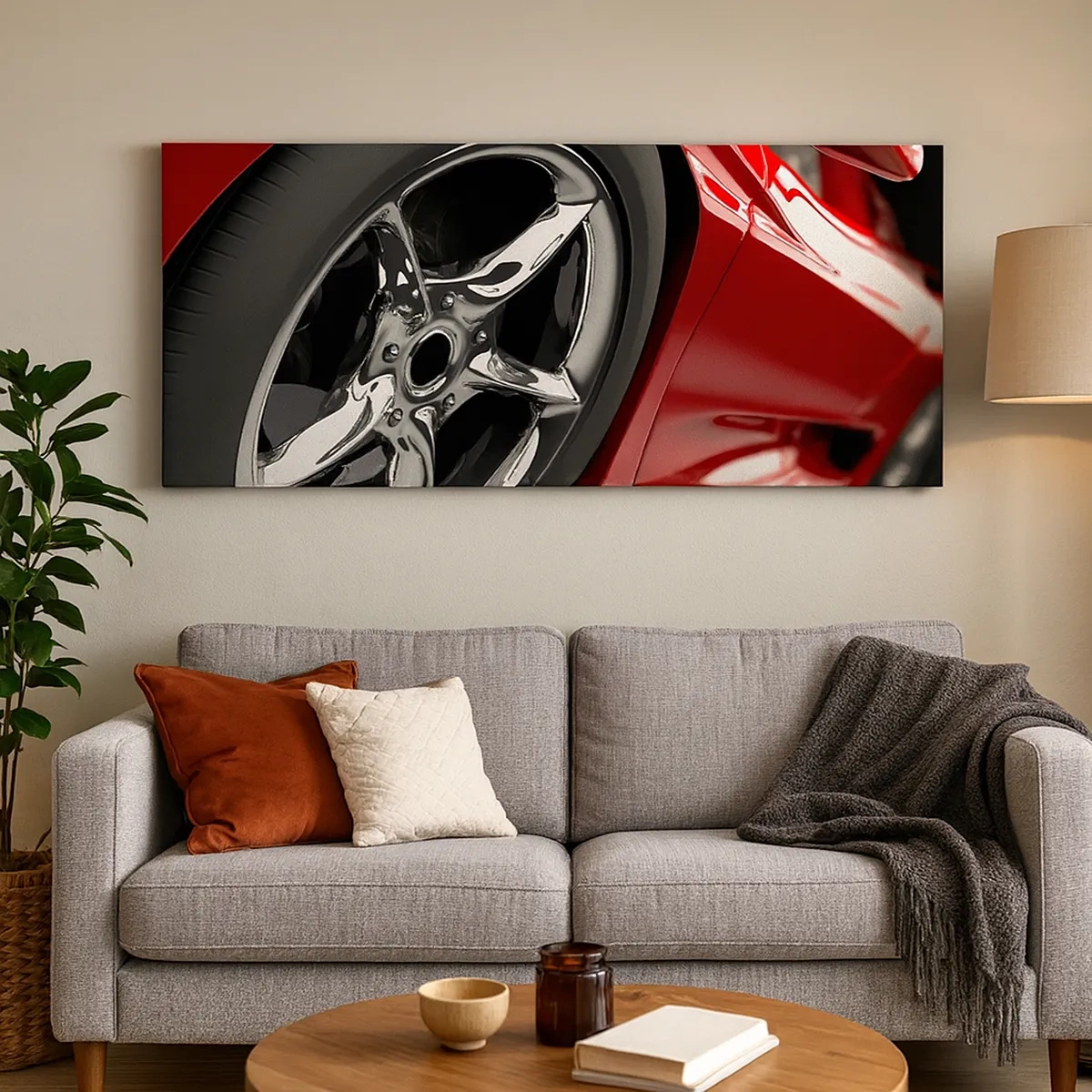 Schilderen op canvas - Gemaakt voor snelheid - 30x30 cm