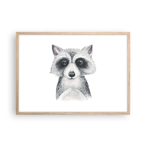 Een poster in een licht eiken lijst - Een moment om te verhuizen - 70x50 cm