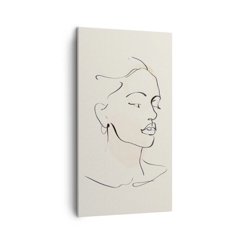 Schilderen op canvas - Een bepaalde lijn - 45x80 cm