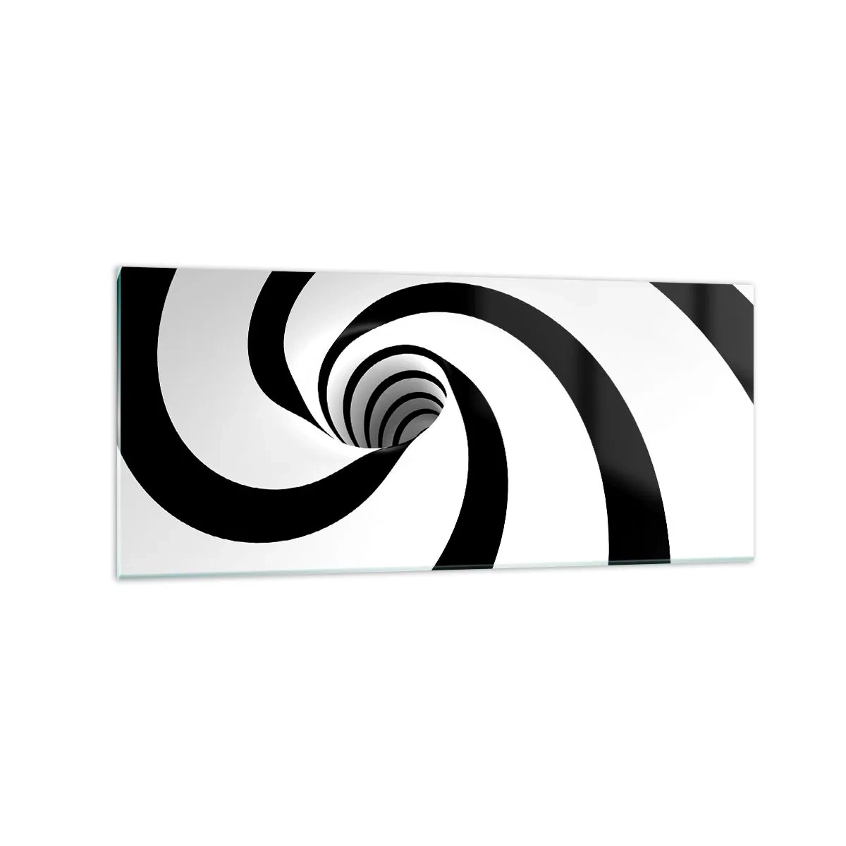 Schilderen op glas - Toegeven aan de draaikolk? - 120x50 cm