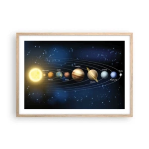 Een poster in een licht eiken lijst - Een van de tien - 70x50 cm