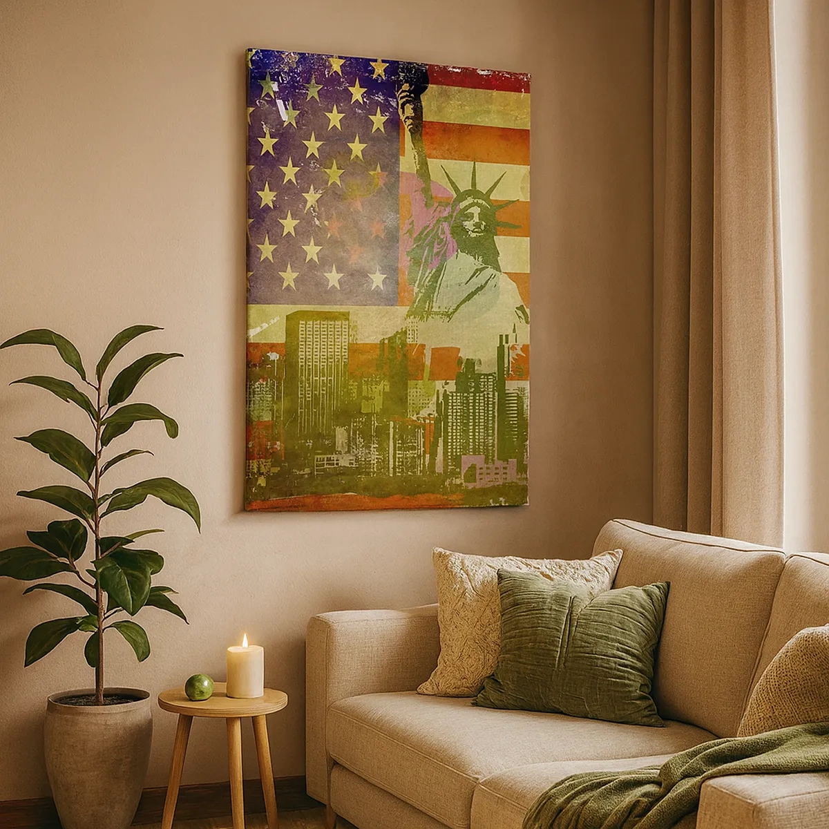 Schilderen op canvas - Viva America! - 50x70 cm