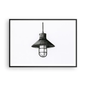 Poster in een zwarte lijst - Zoals jaren geleden… - 100x70 cm