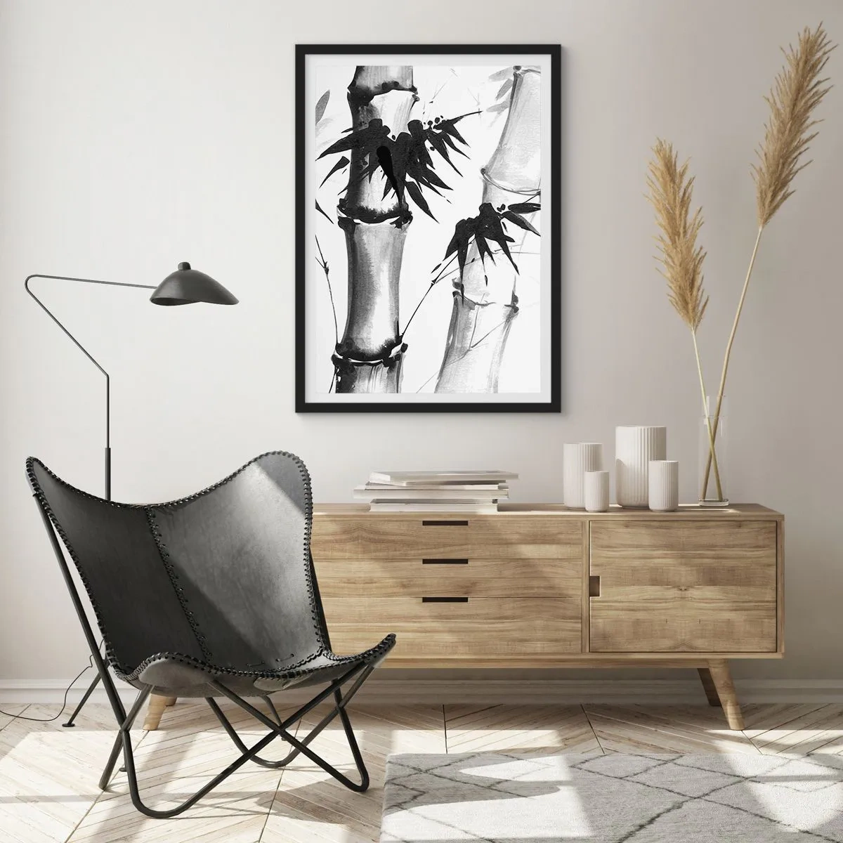 Poster in een zwarte lijst - Close-up op het oosten - 40x50 cm