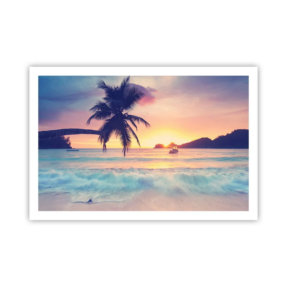 Poster - Een avond aan de baai - 91x61 cm