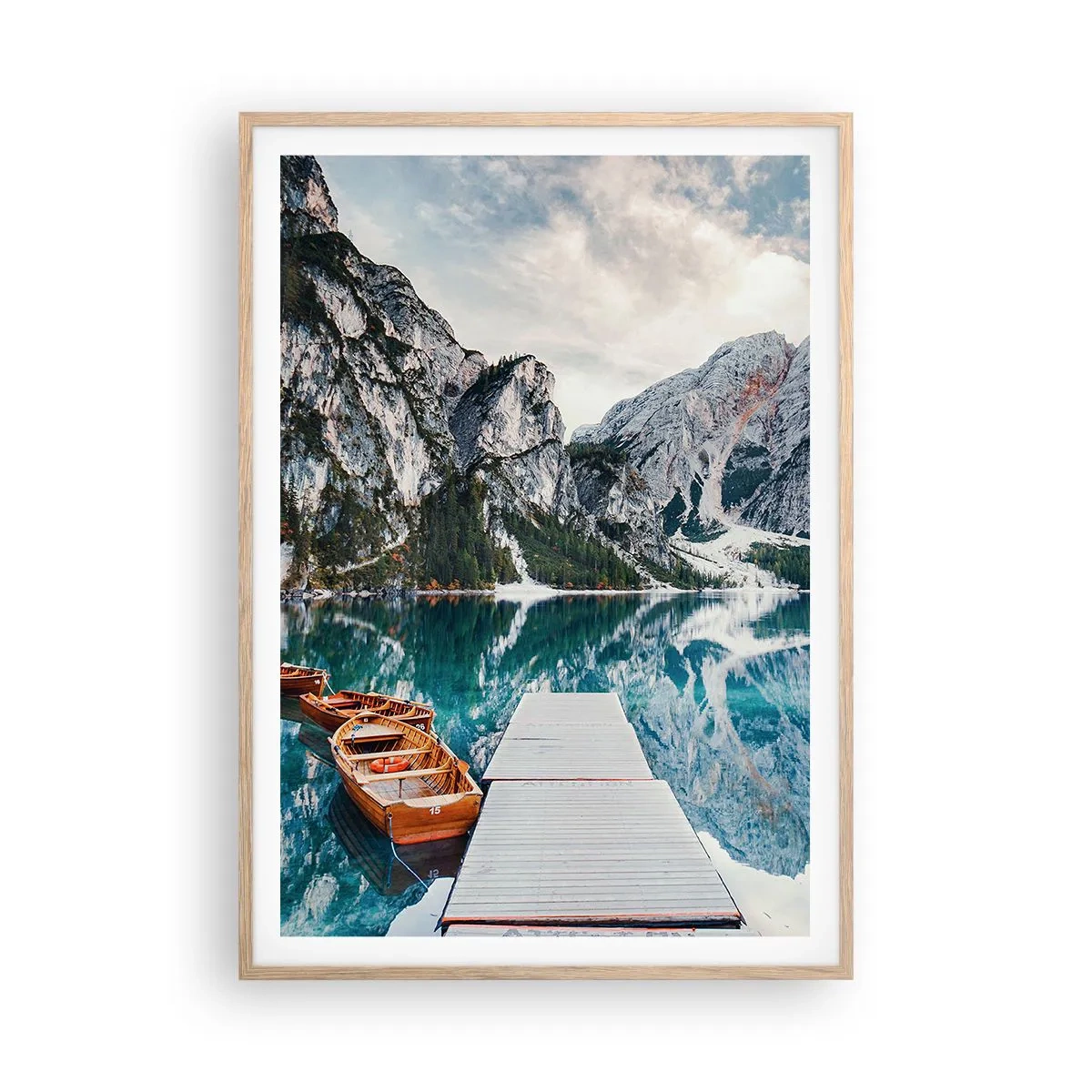 Een poster in een licht eiken lijst - We zullen je schoonheid laten zien - 70x100 cm