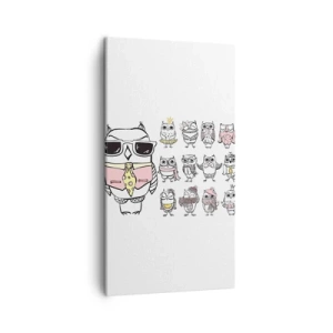 Schilderen op canvas - Zoveel rollen om te spelen - 45x80 cm