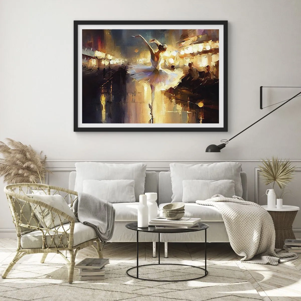 Poster in een zwarte lijst - Wonder op straat - 70x50 cm