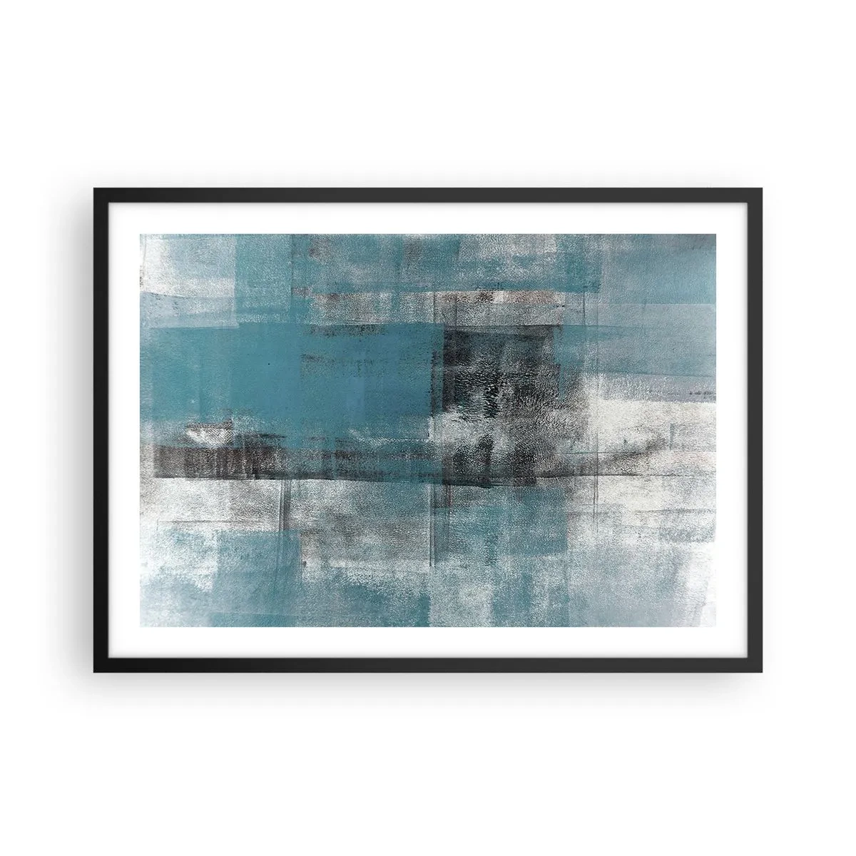 Poster in een zwarte lijst - Water en lucht - 70x50 cm