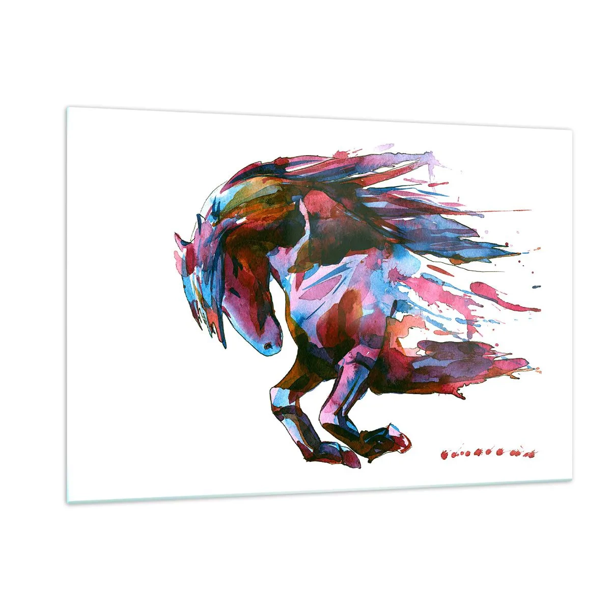 Schilderen op glas - In vervoering - 120x80 cm