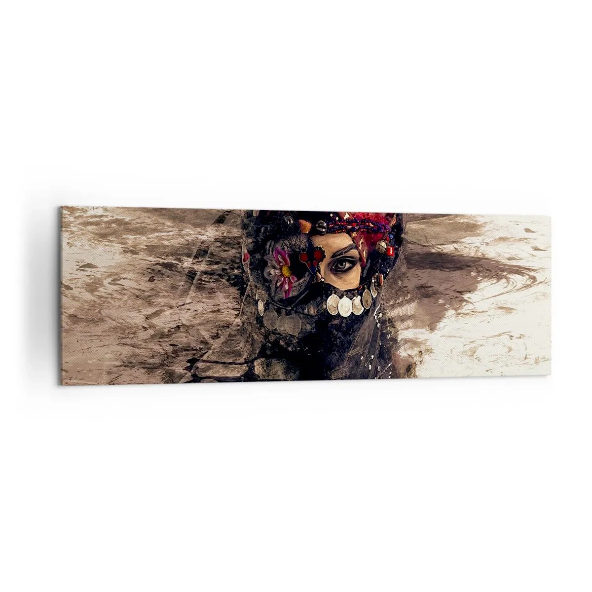 Schilderen op canvas - Op zijn zachtst gezegd verontrustend - 160x50 cm