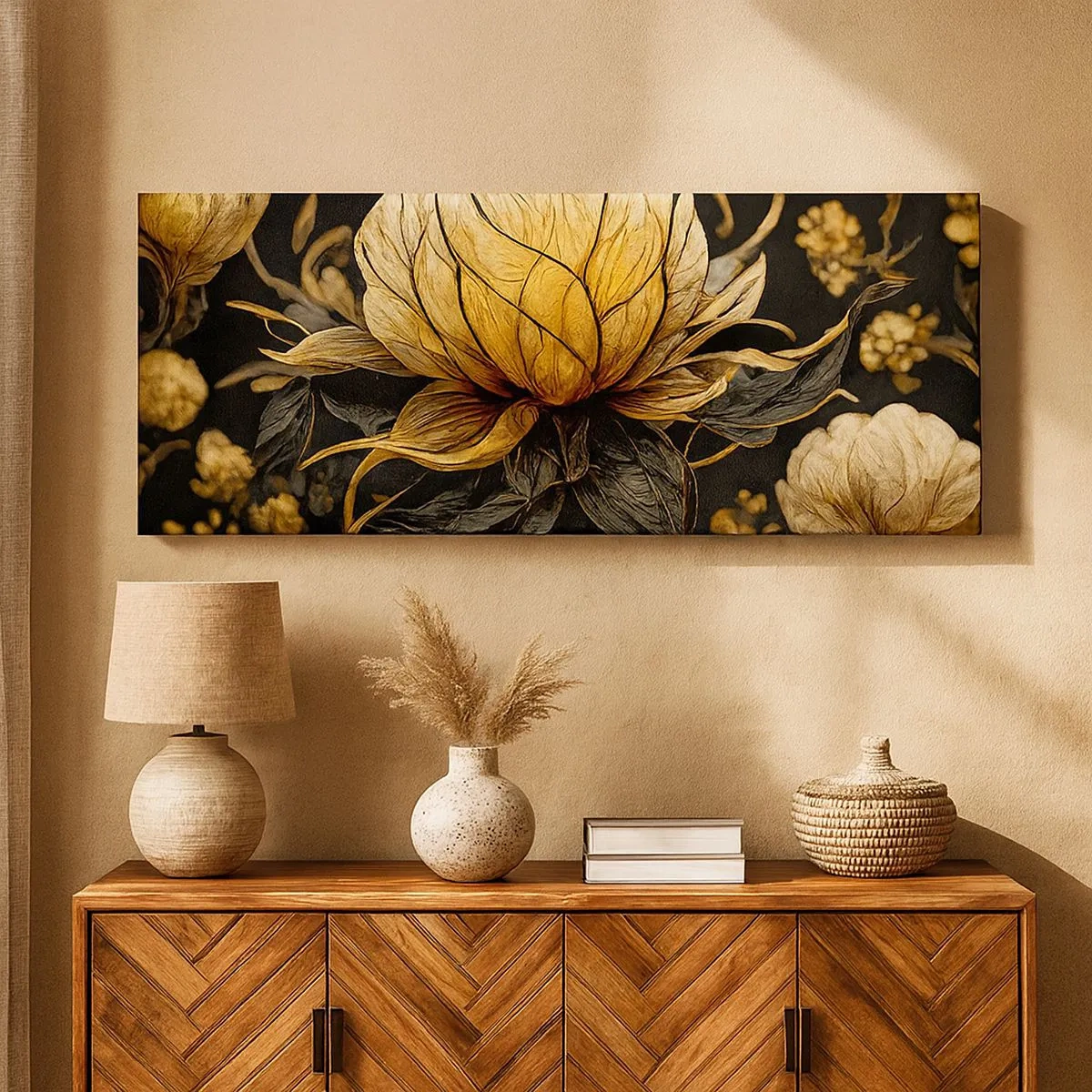 Schilderen op canvas - Subtiele kwetsbaarheid - 100x40 cm