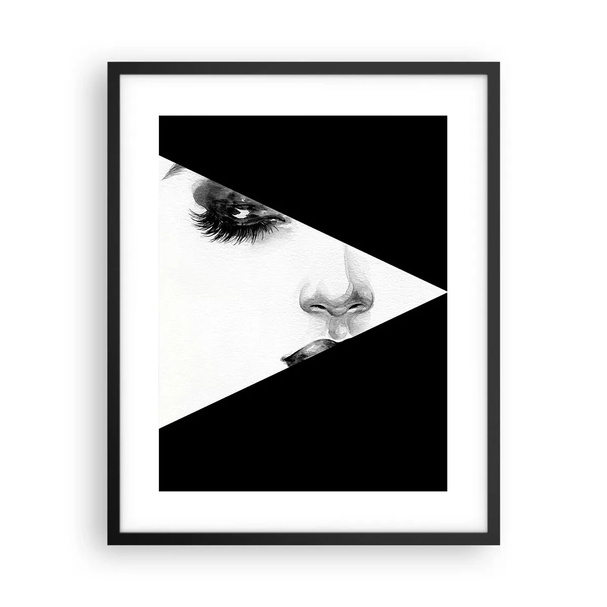 Poster in een zwarte lijst - Altijd niet ontdekt - 40x50 cm