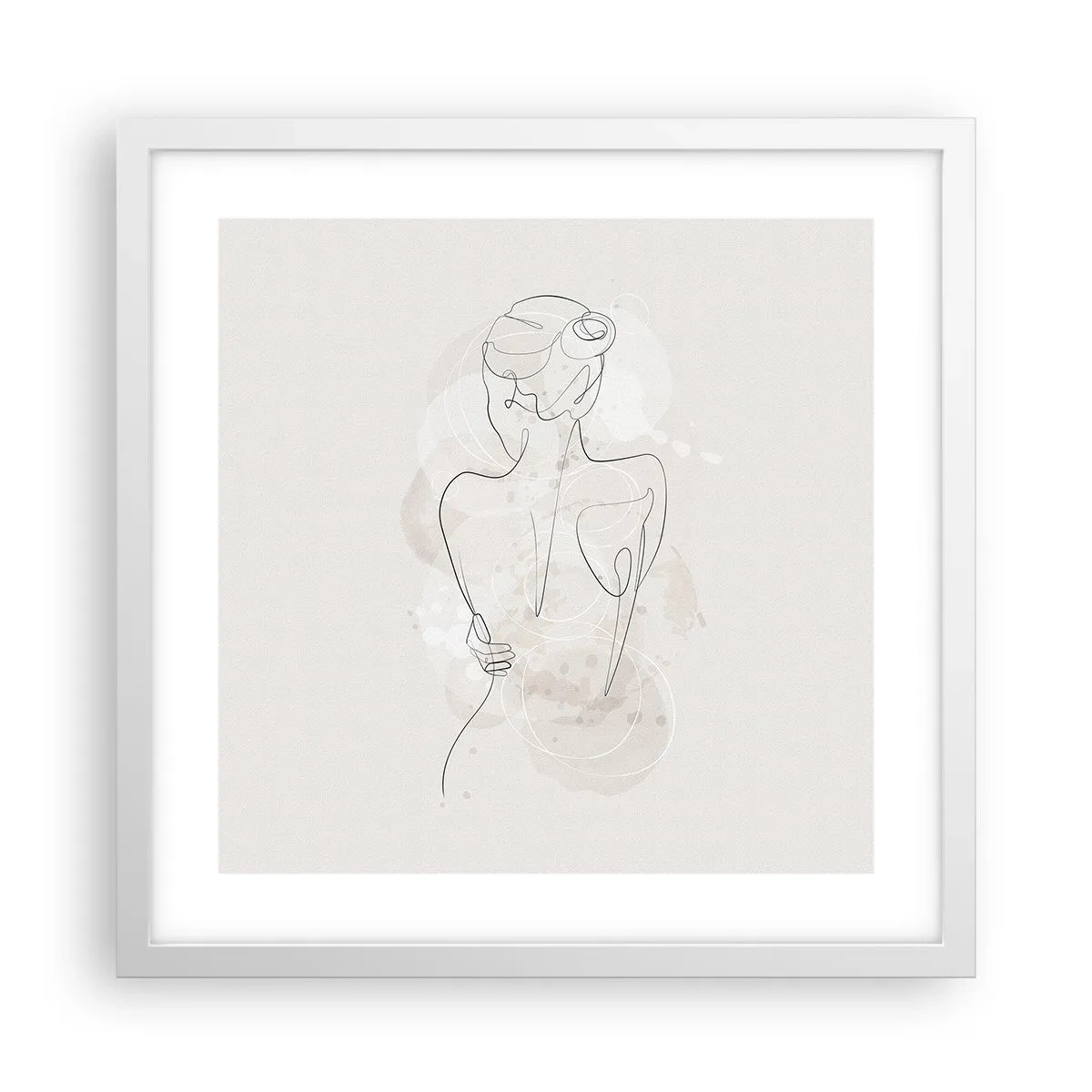 Poster in een witte lijst - Als een gevoelig instrument - 40x40 cm