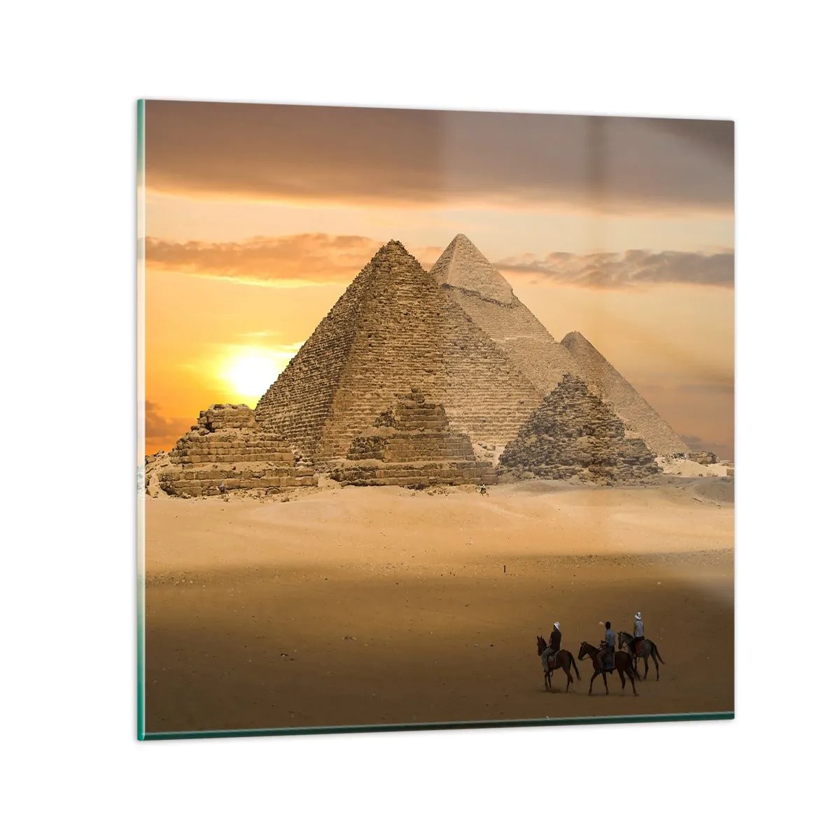 Schilderen op glas - Geen verandering gedurende duizenden jaren - 70x70 cm