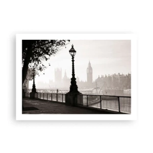 Poster - Ochtend in Londen - 70x50 cm