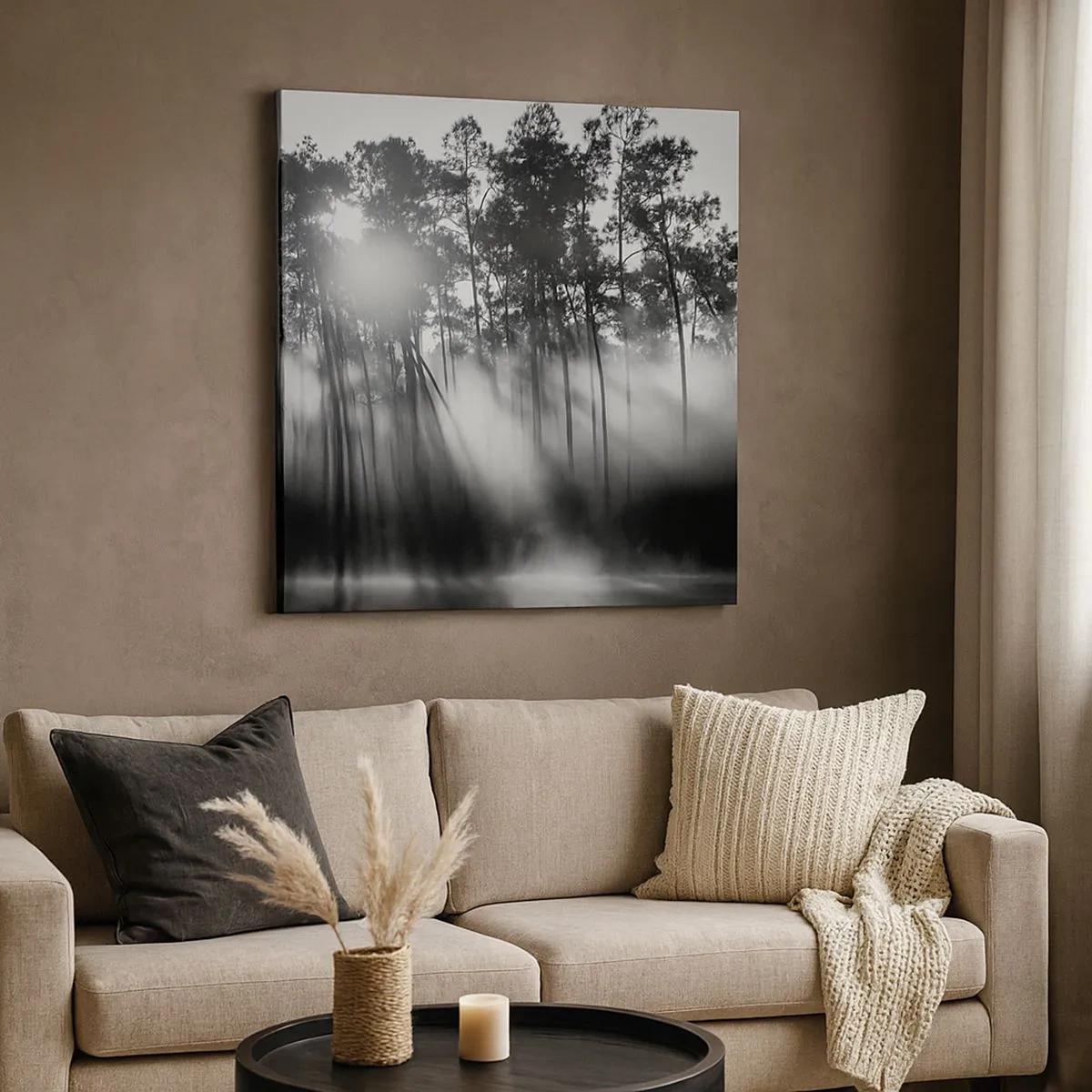 Schilderen op canvas - Niet te stoppen zon - 30x30 cm