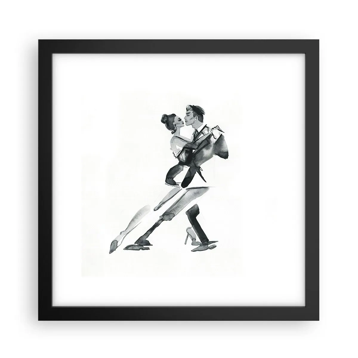 Poster in een zwarte lijst - In één slag - 30x30 cm