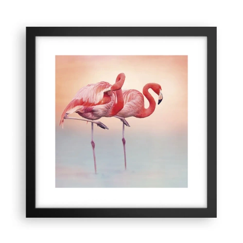 Poster in een zwarte lijst - De kleur van de ondergaande zon - 30x30 cm