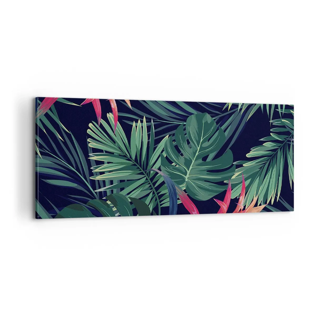 Schilderen op canvas - Ontsteken in het groen - 100x40 cm