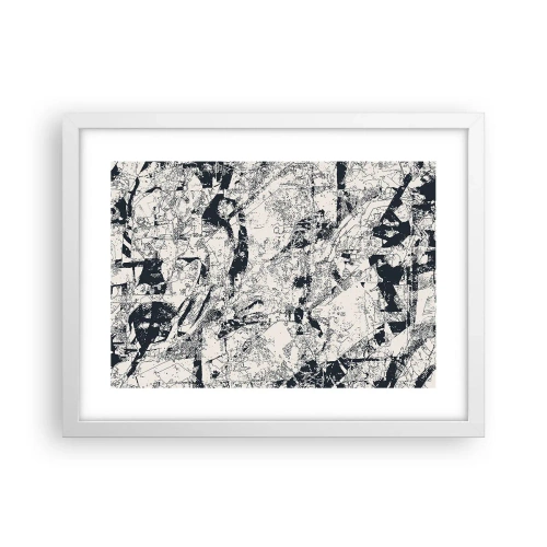 Poster in een witte lijst - Interpenetratie van tegenstellingen - 40x30 cm