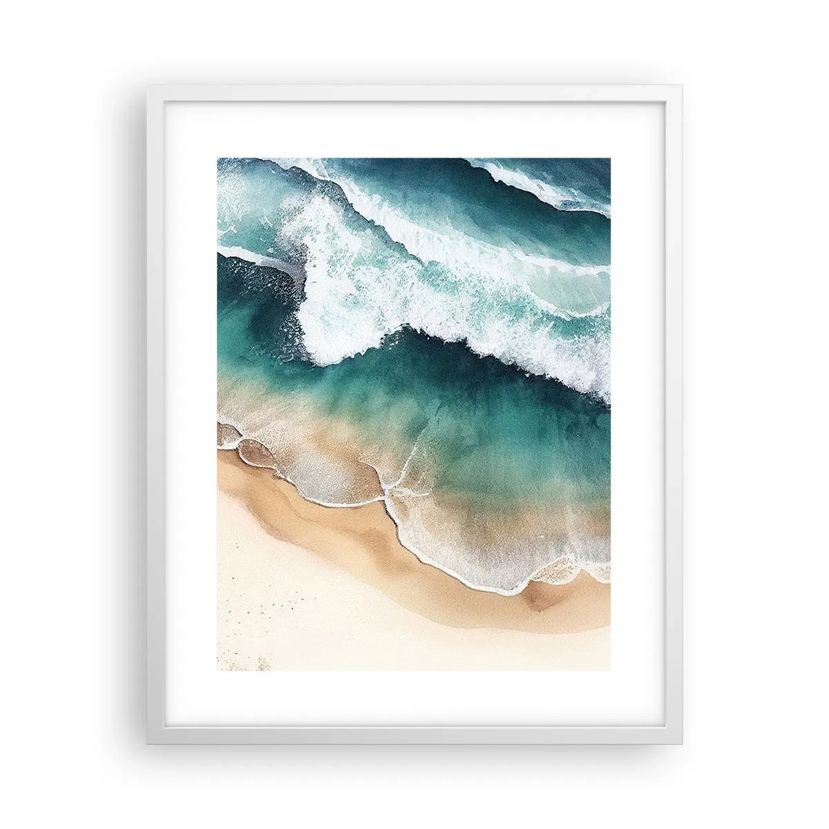 Poster in een witte lijst - De eeuwige ontmoeting - 40x50 cm