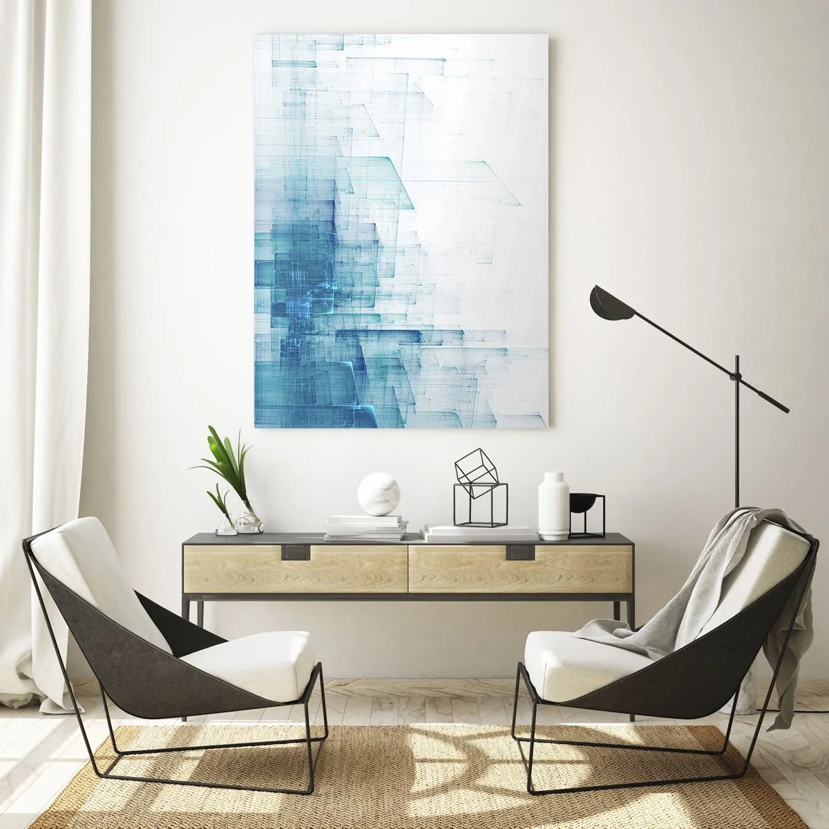 Schilderen op glas - Hoe ruimte geworden is - 50x70 cm
