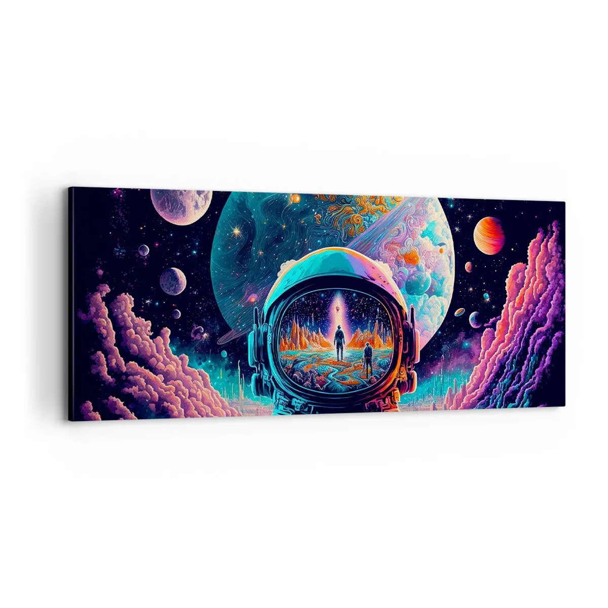 Schilderen op canvas - Filosofen hebben er niet van gedroomd - 100x40 cm
