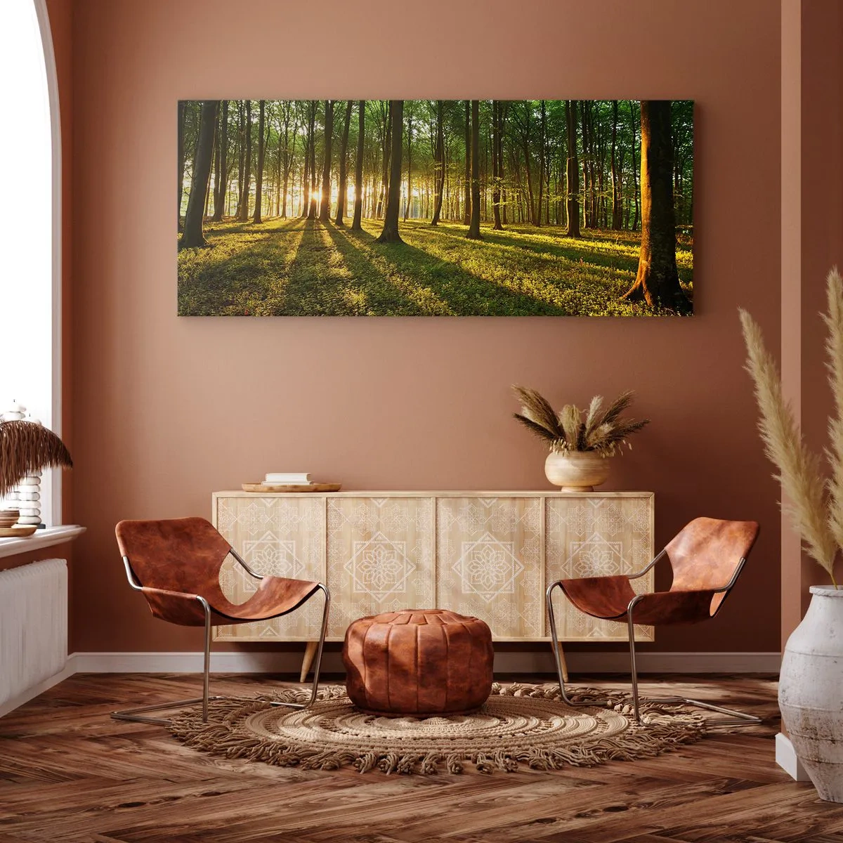 Schilderen op canvas - Foto van de hele lente - 140x50 cm