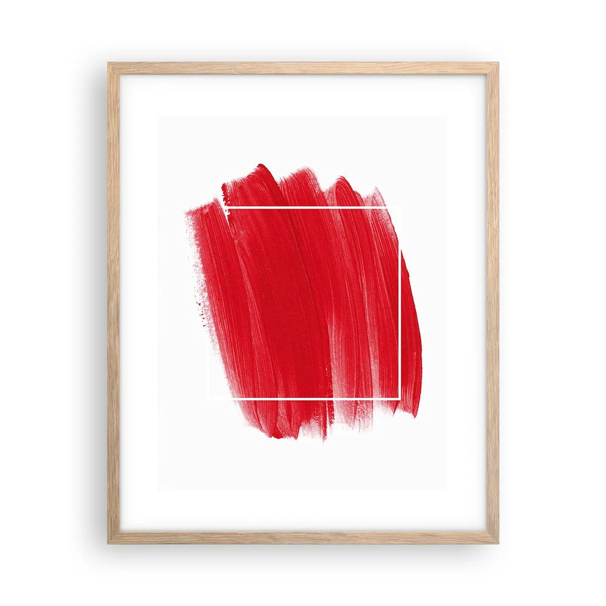 Een poster in een licht eiken lijst - Uit het frame - 40x50 cm