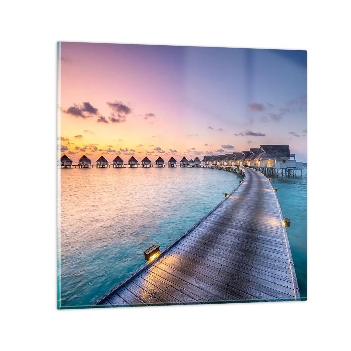 Schilderen op glas - Vakantie - terug naar de bronnen - 70x70 cm