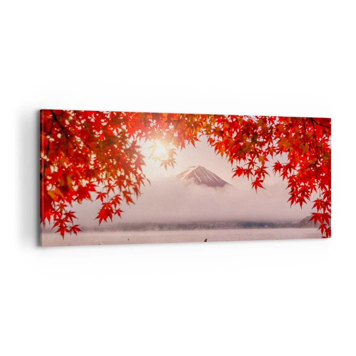 Schilderen op canvas - In het Japanse klimaat - 100x40 cm