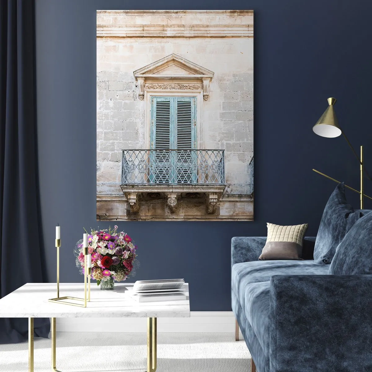 Schilderen op glas - De unieke charme van Italië - 50x70 cm