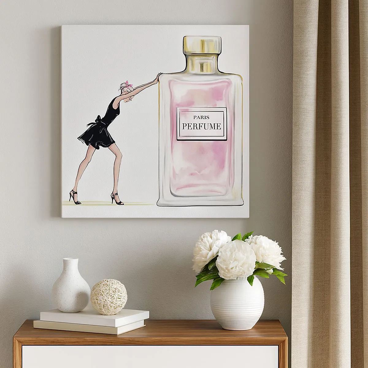 Schilderen op canvas - De essentie van vrouwelijkheid - 30x30 cm