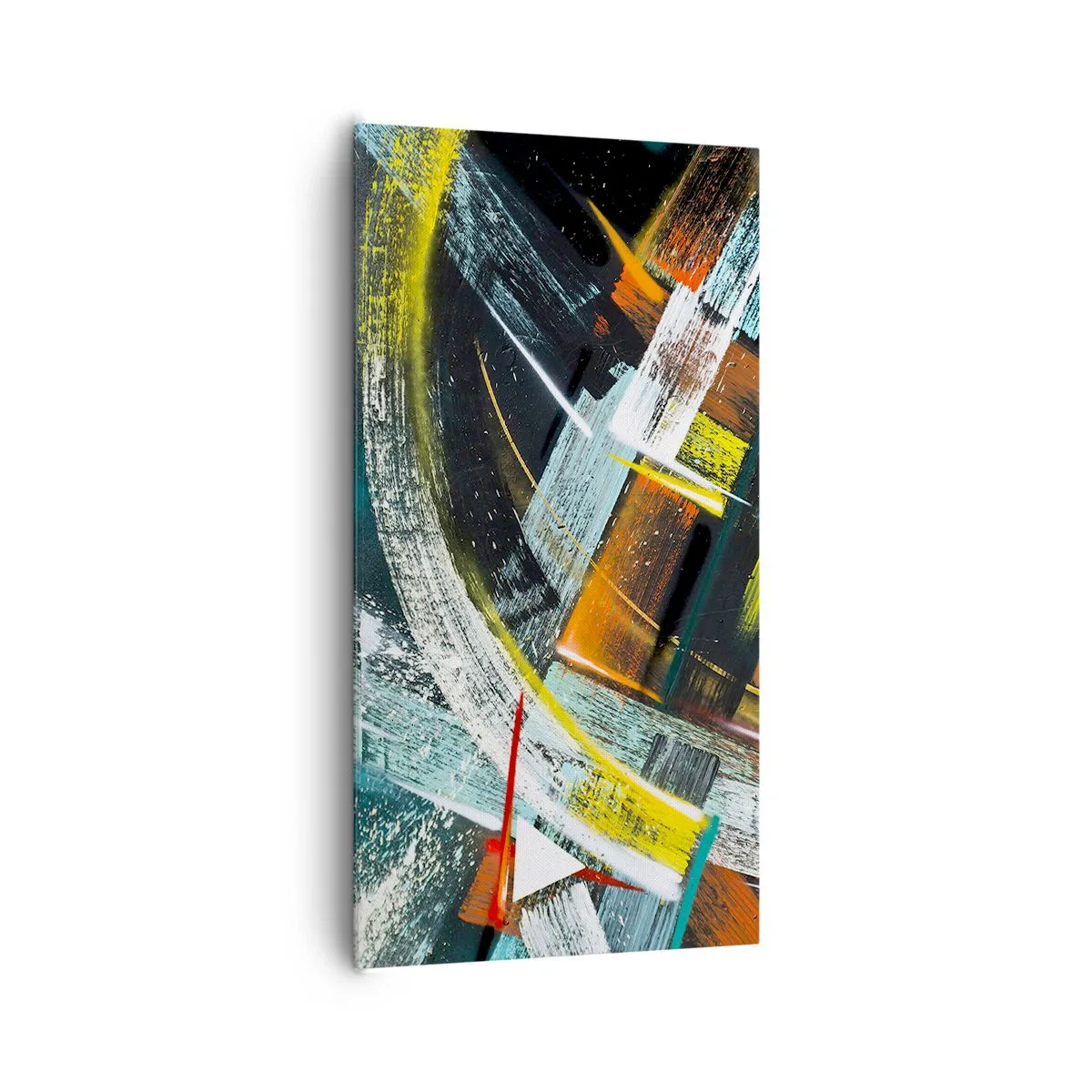 Schilderen op canvas - De energie van beweging - 65x120 cm