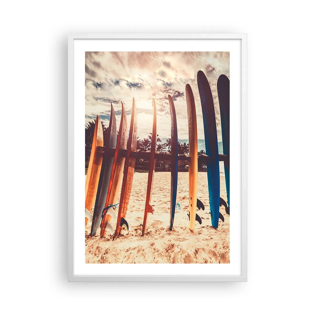 Poster in een witte lijst - Weltrusten, zie je morgen - 50x70 cm