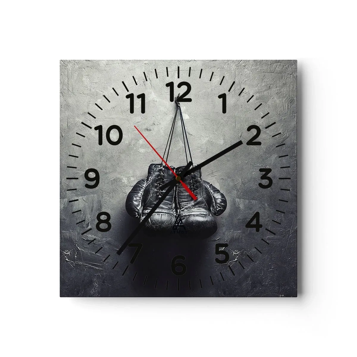 Wandklok - Klok - Tijd van strijd en Tijd van vrede - 40x40 cm