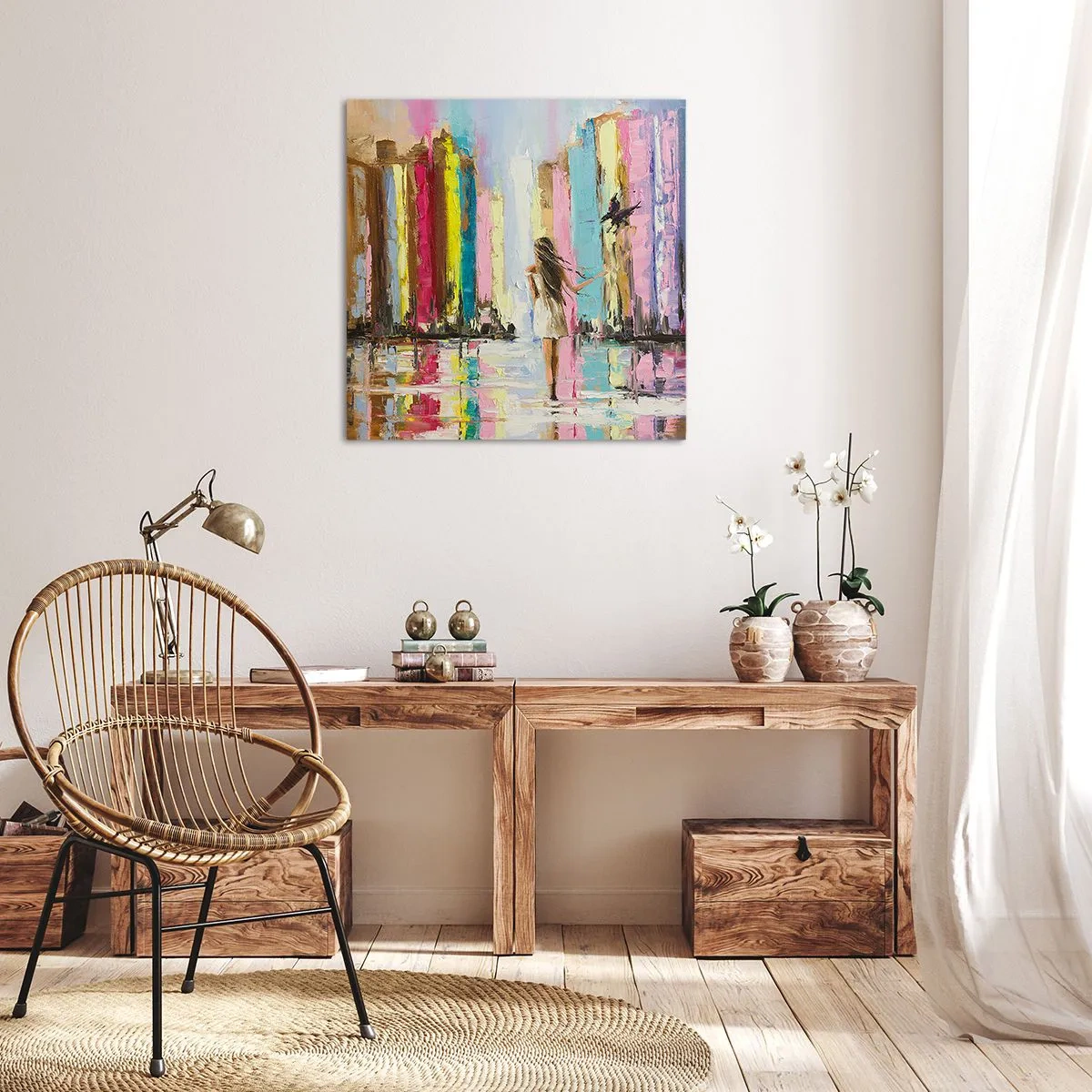 Schilderen op canvas - Volg mij - 30x30 cm